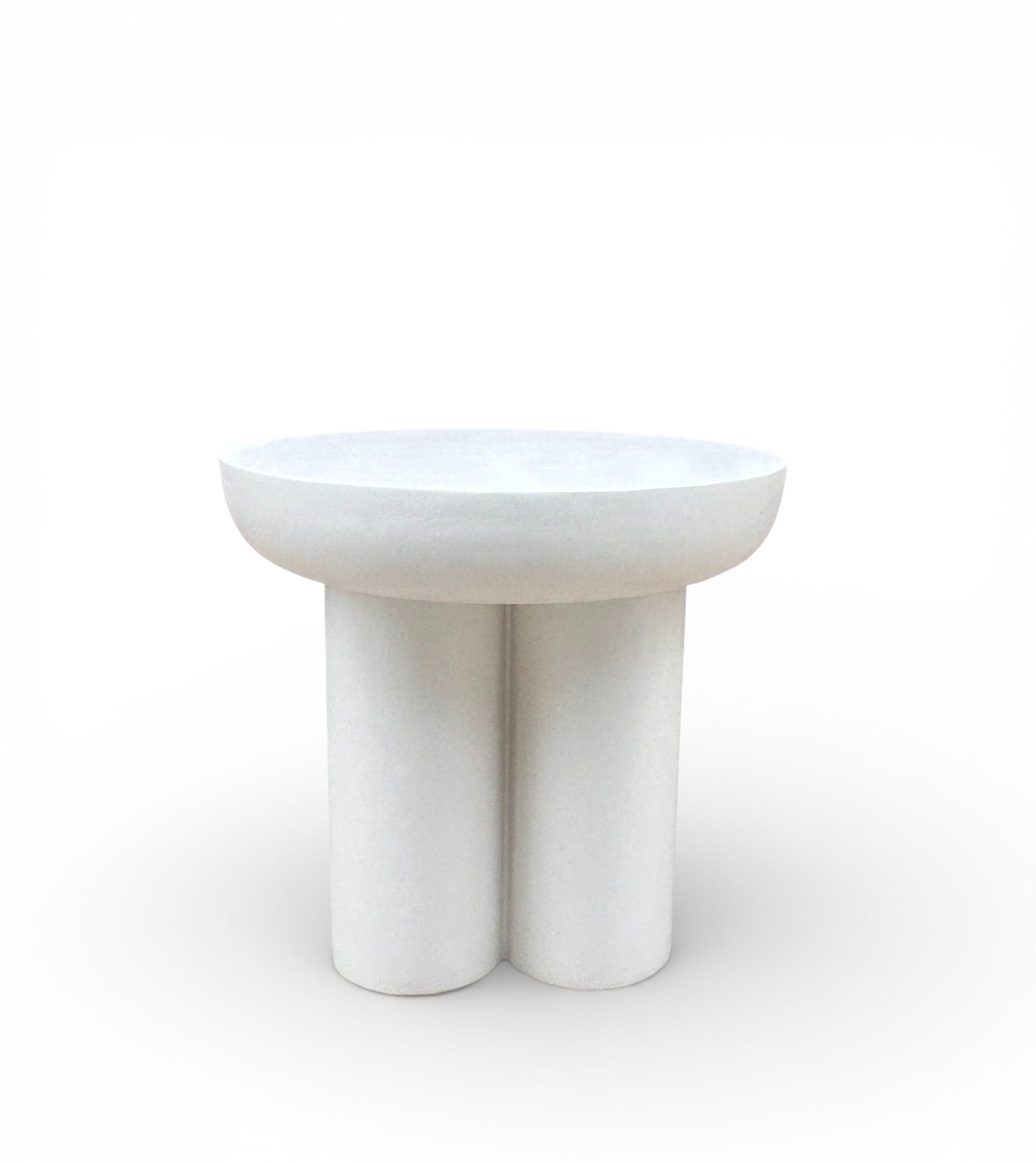 Lime Plaster modern round coffee table (50×50×47 cm)