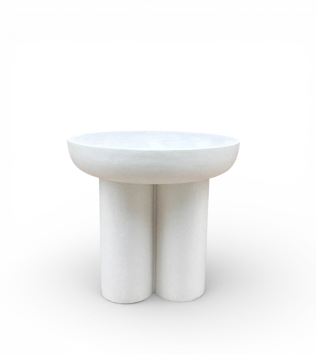 Lime Plaster modern round coffee table (50×50×47 cm)
