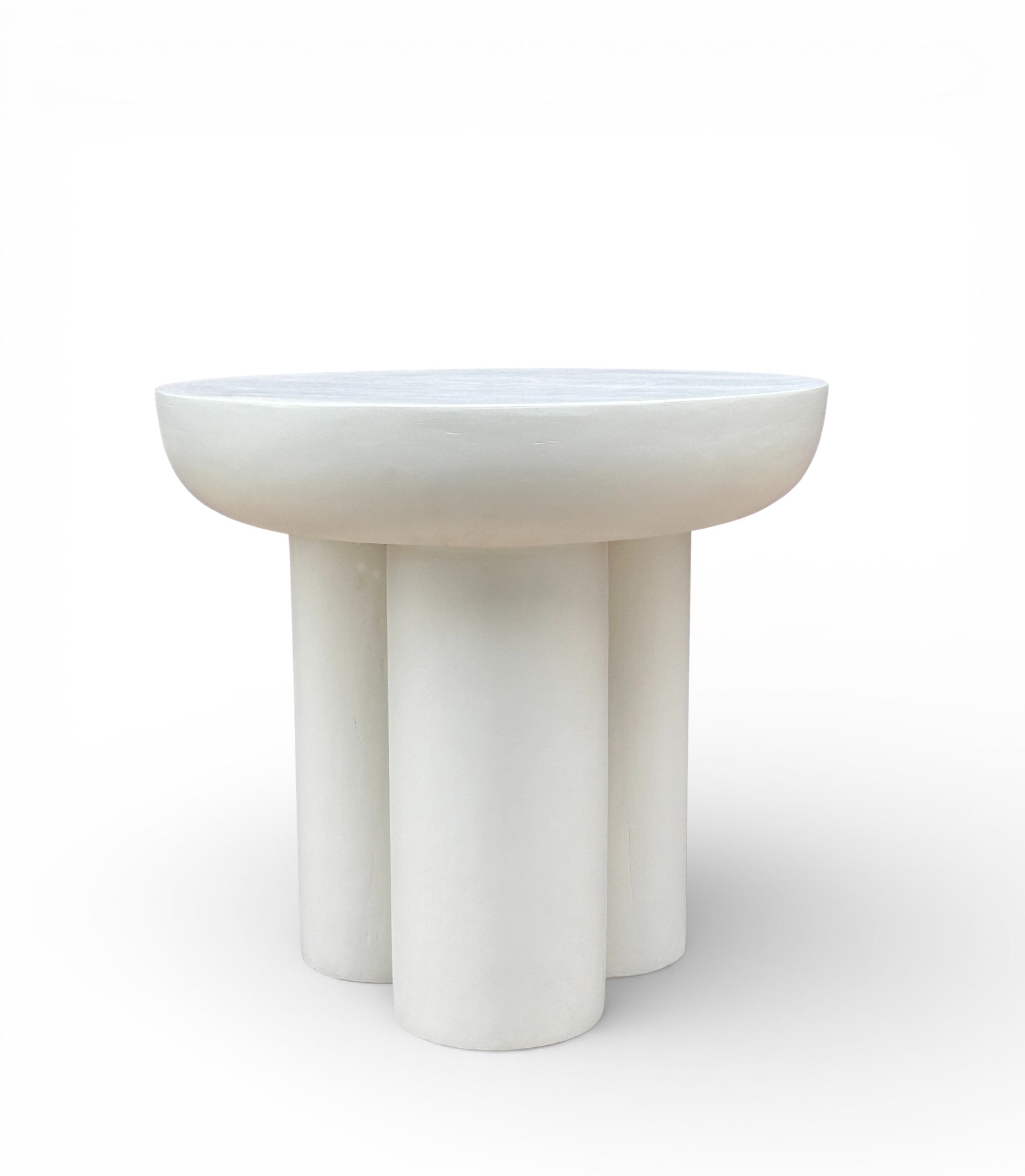 Lime Plaster modern round coffee table (50×50×47 cm)
