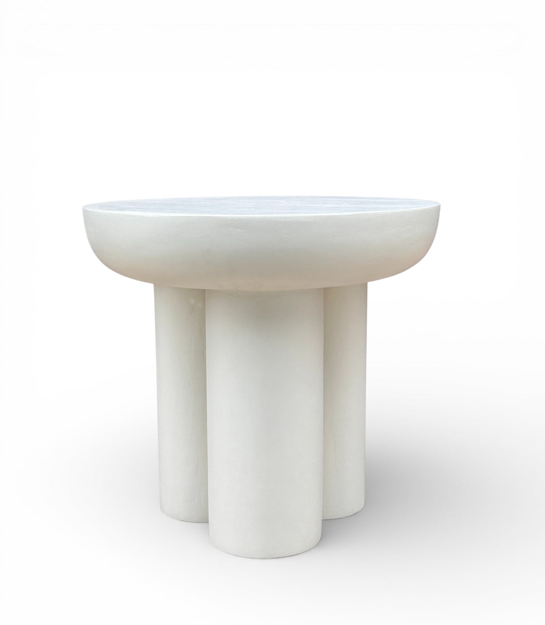Lime Plaster modern round coffee table (50×50×47 cm)