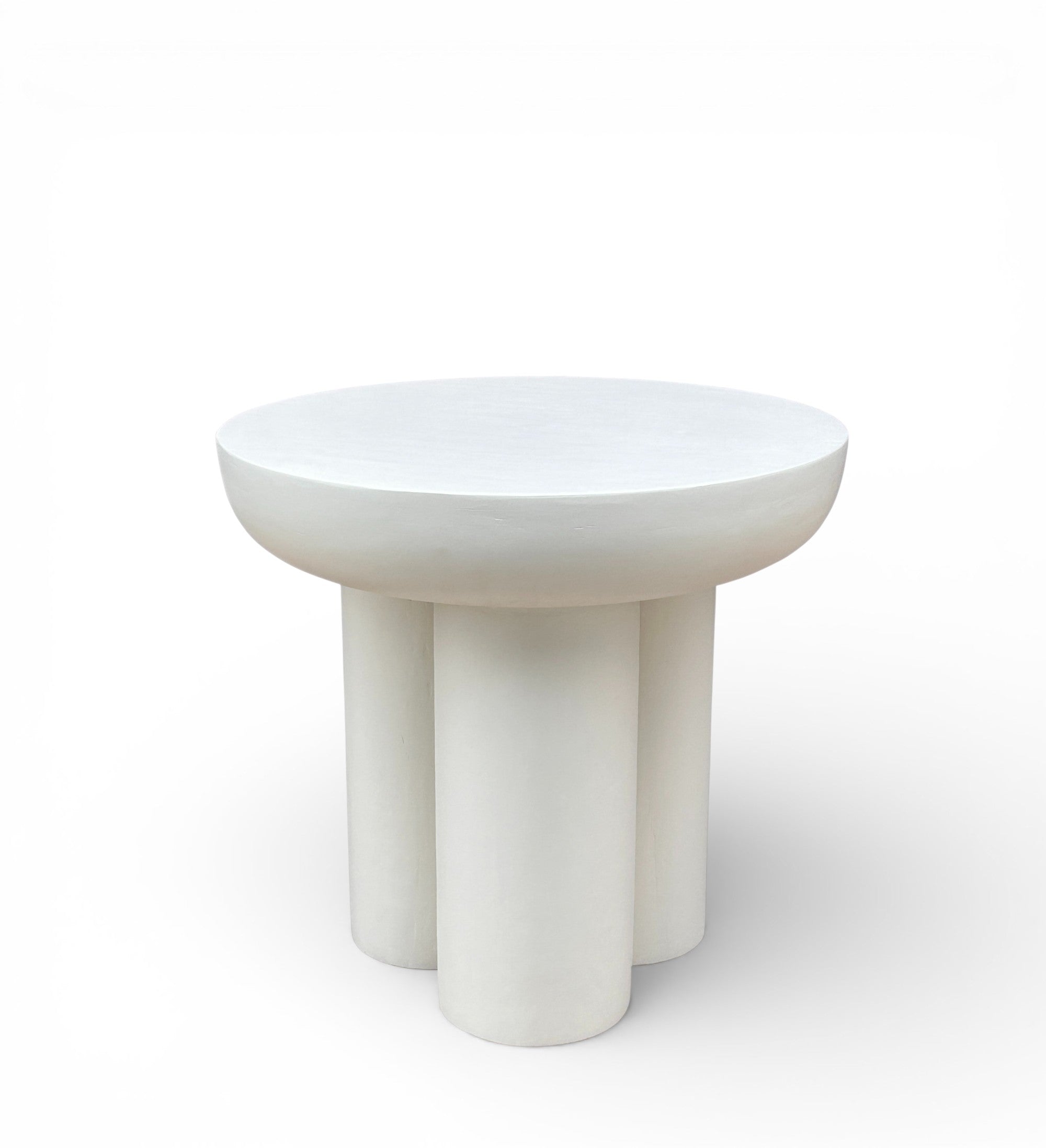 Lime Plaster modern round coffee table (50×50×47 cm)