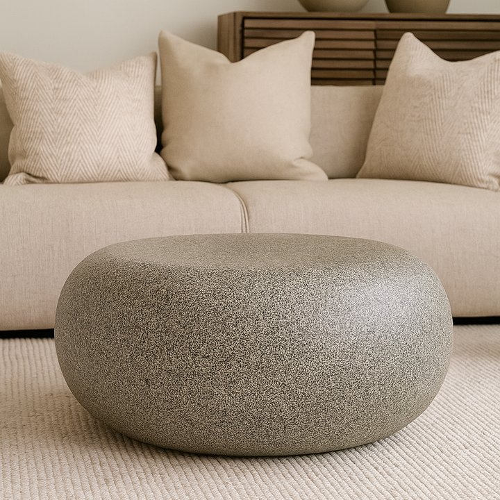 Pebble Textured Coffee Table 50x50x25 cm