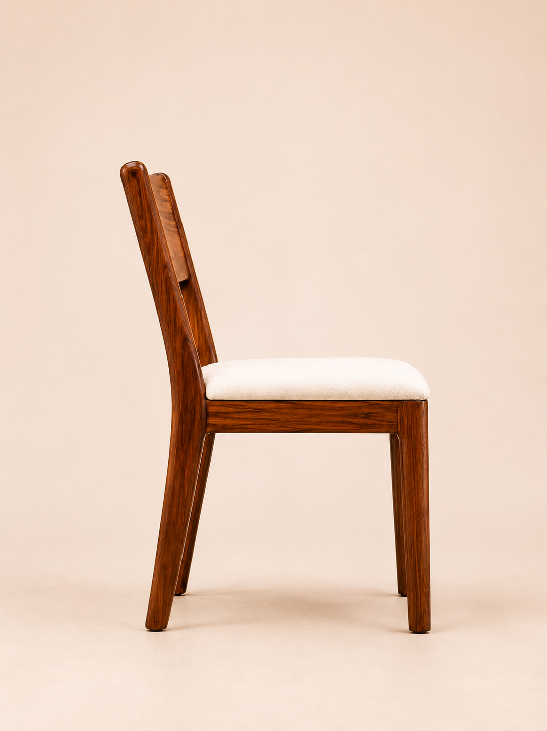 Modern Solid Wood Dining Chair with Upholstered Seat (SET OF TWO CHAIR)