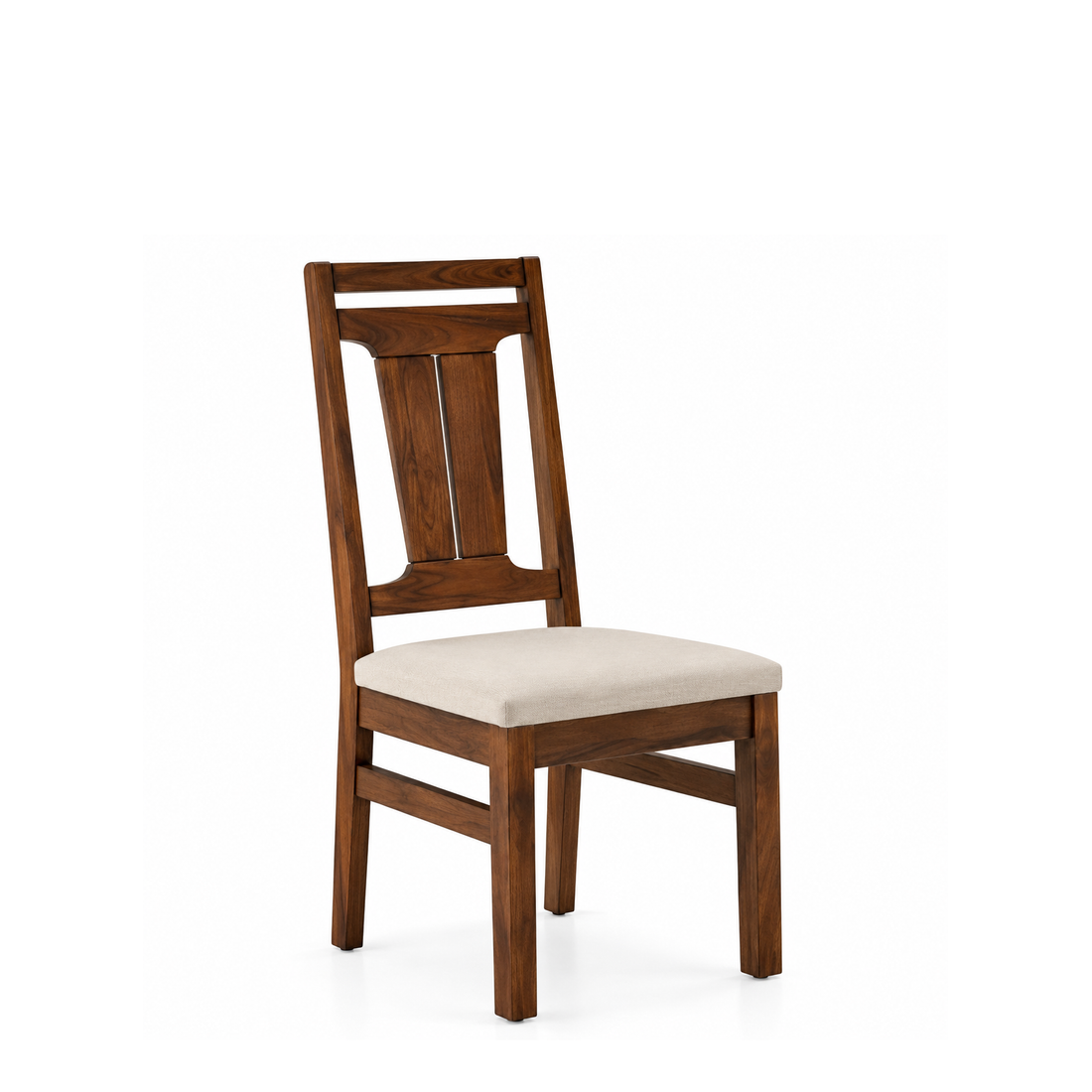 Modern Upholstered Dining Chair | Wooden Frame | Contemporary Dining Chair with Cushioned Seat ||  45 × 52 × 82 cm