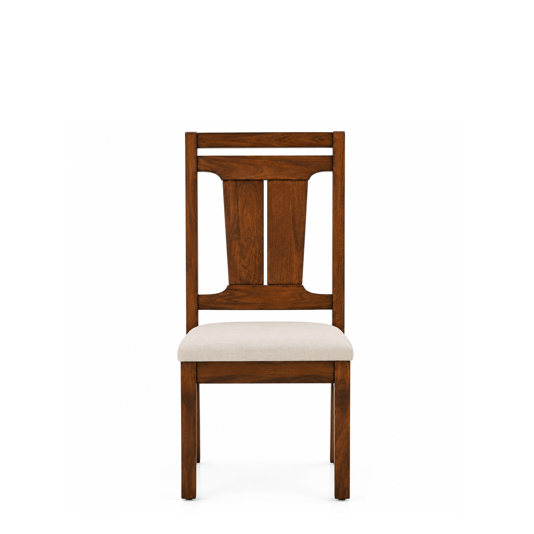 Modern Upholstered Dining Chair | Wooden Frame | Contemporary Dining Chair with Cushioned Seat ||  45 × 52 × 82 cm