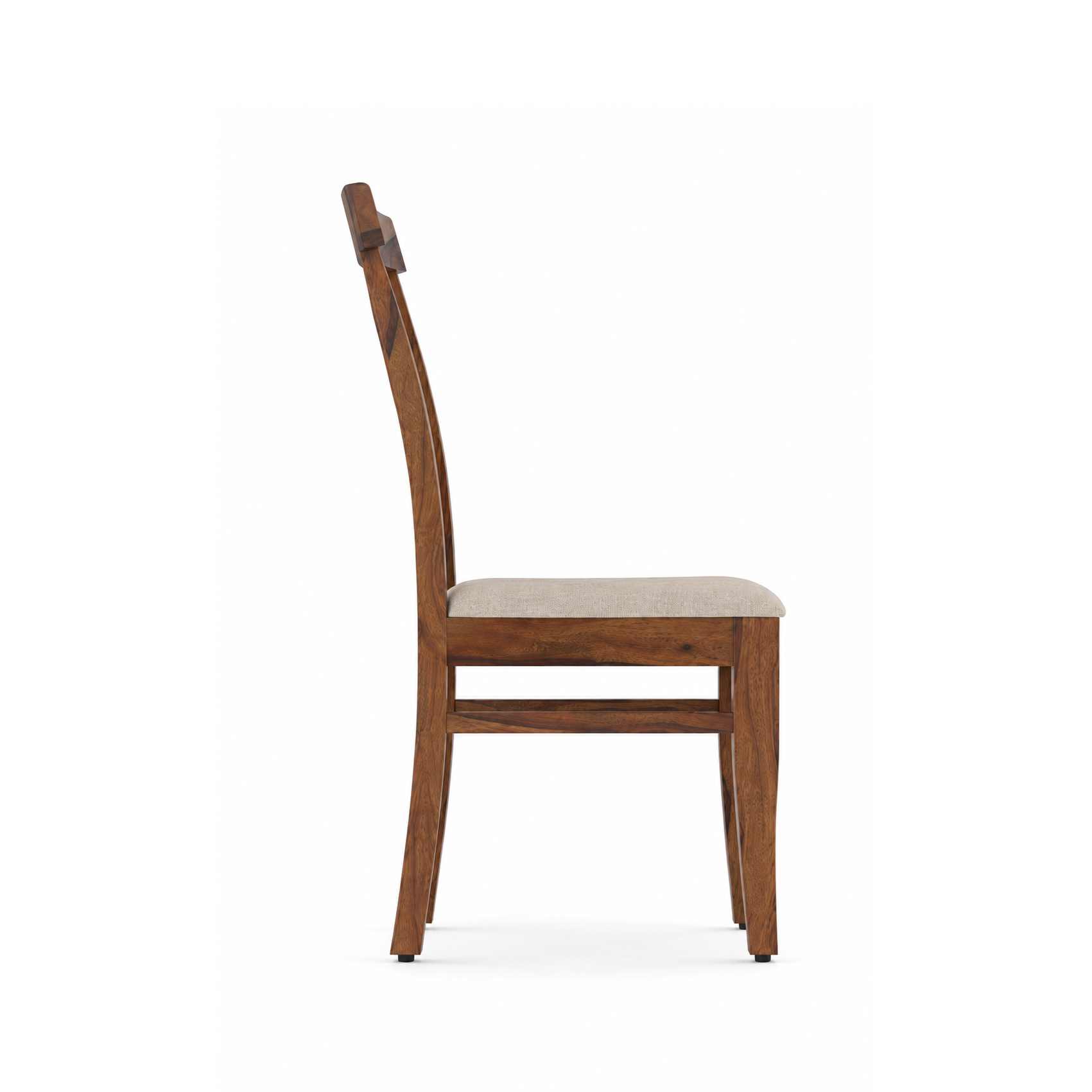 Modern Upholstered Dining Chair | Contemporary Wooden Frame Chair | Padded Seat | 45 × 52 × 82 cm