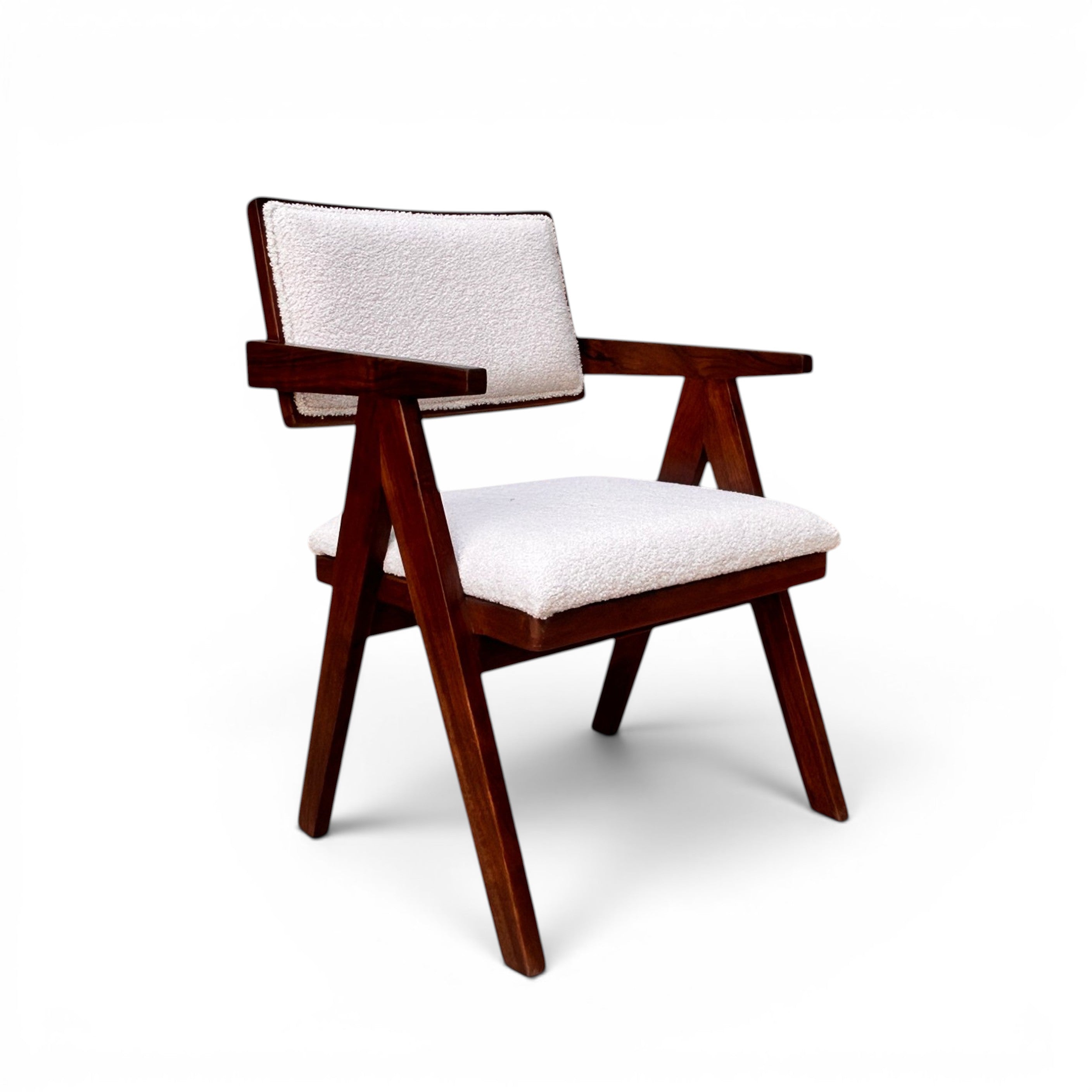 Modern Upholstered Accent Arm Chair with Cushioned Seat & Back | Contemporary Lounge Chair for Living Room, Bedroom & Office | 56 × 50 × 84 cm |