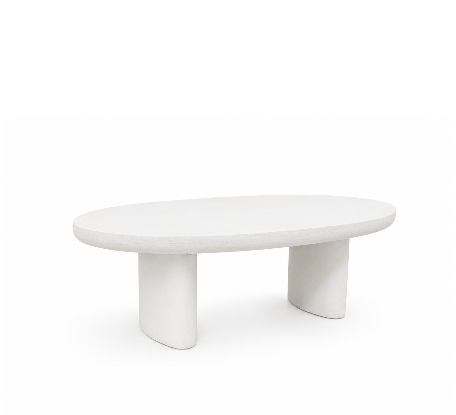 Lime Plaster Concrete Coffee Table – 122 x 65 x 40 cm