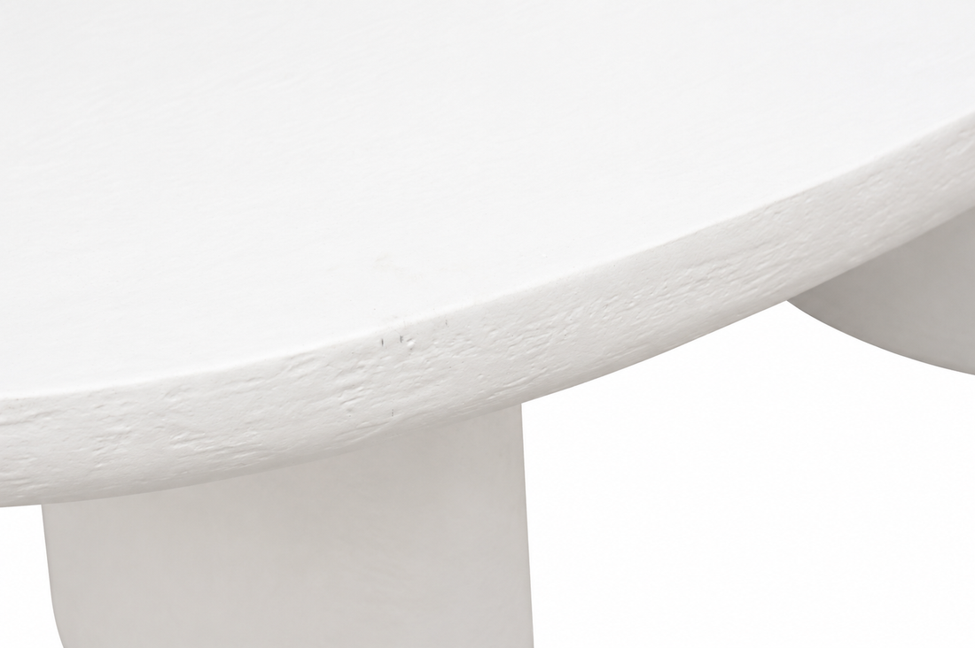 Lime Plaster Concrete Coffee Table – 122 x 65 x 40 cm