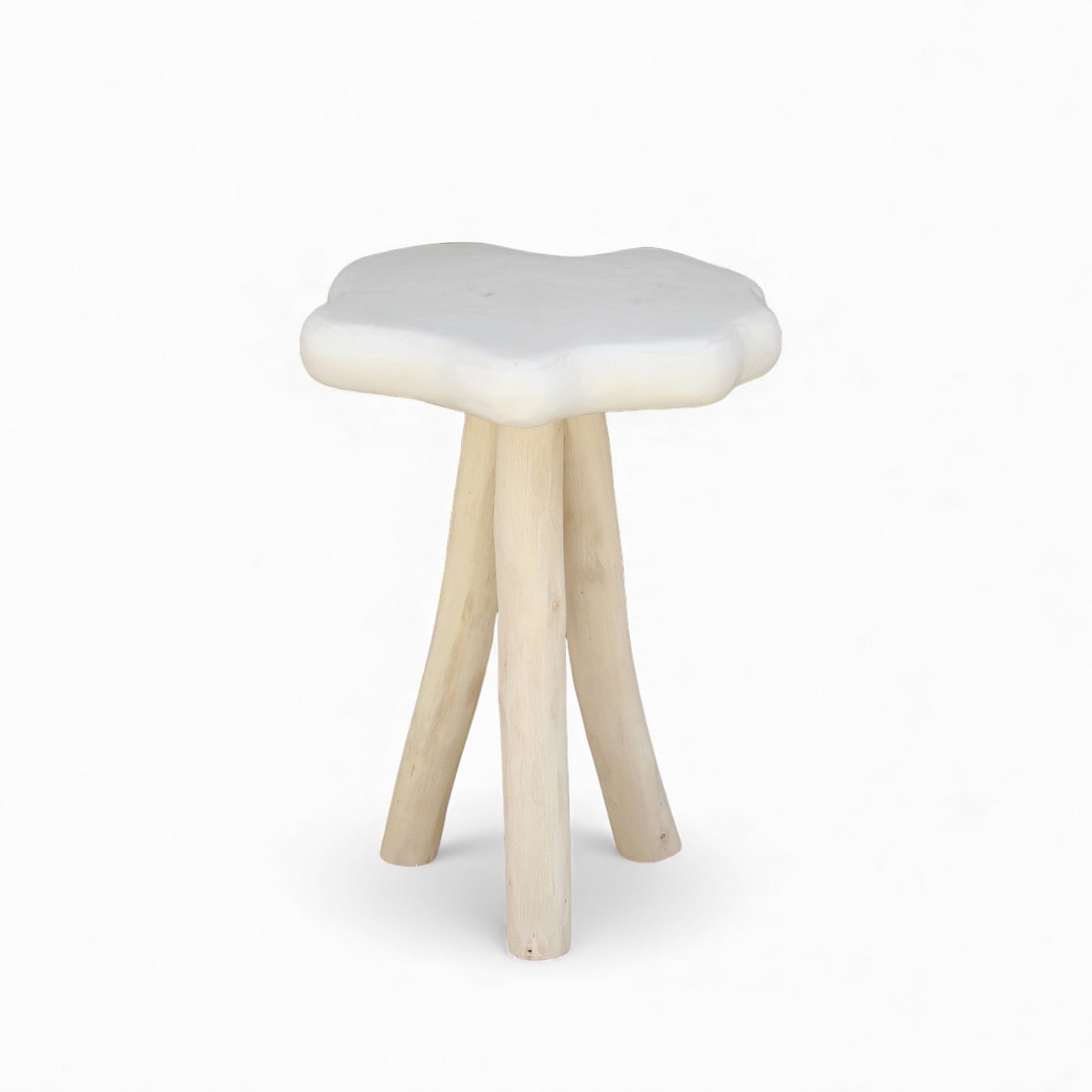 Petra Lime Plaster Side Table 40x40x45 cm