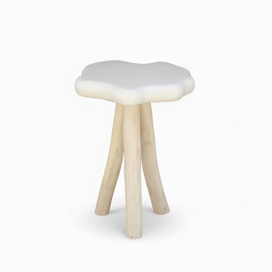 Petra Lime Plaster Side Table 40x40x45 cm