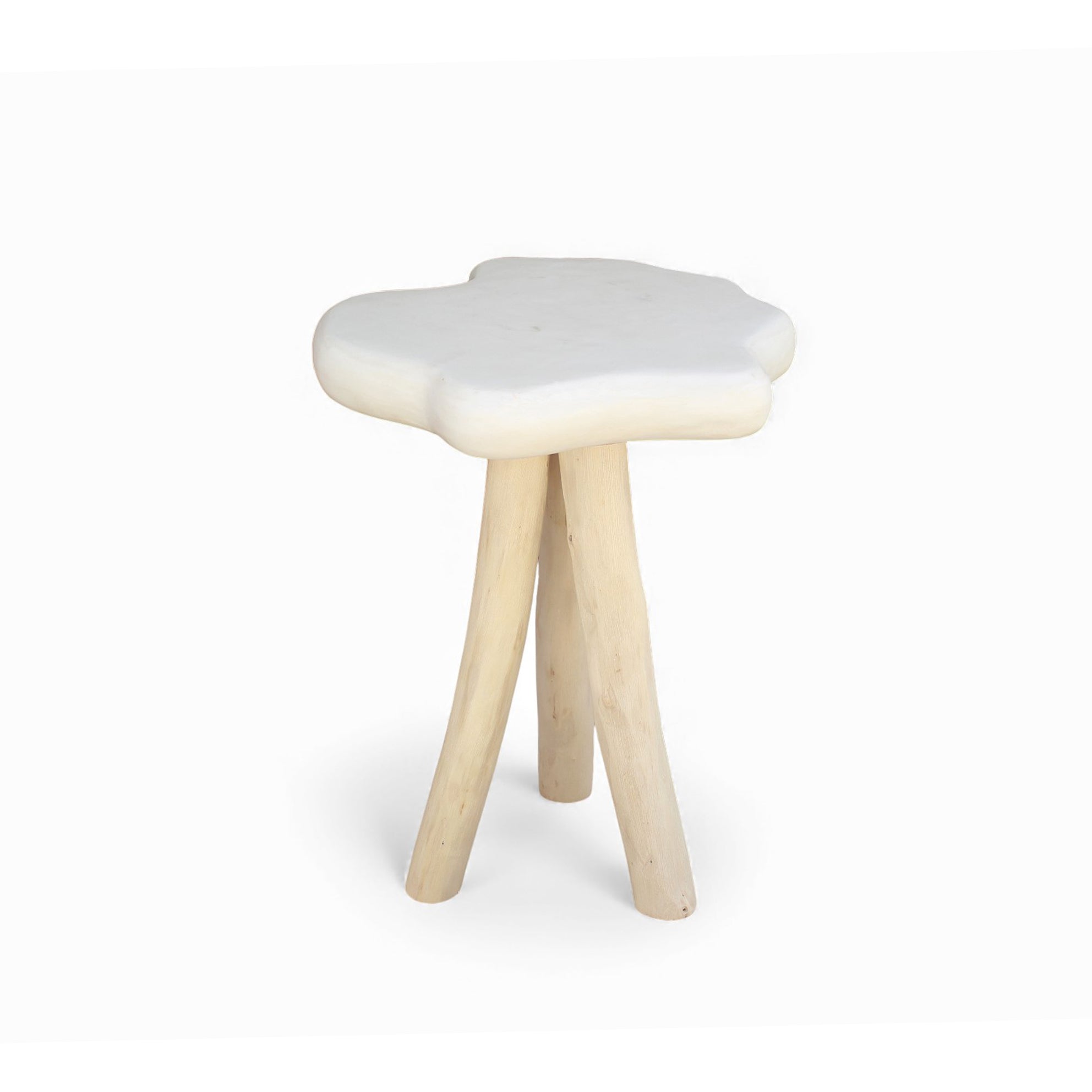Petra Lime Plaster Side Table 40x40x45 cm