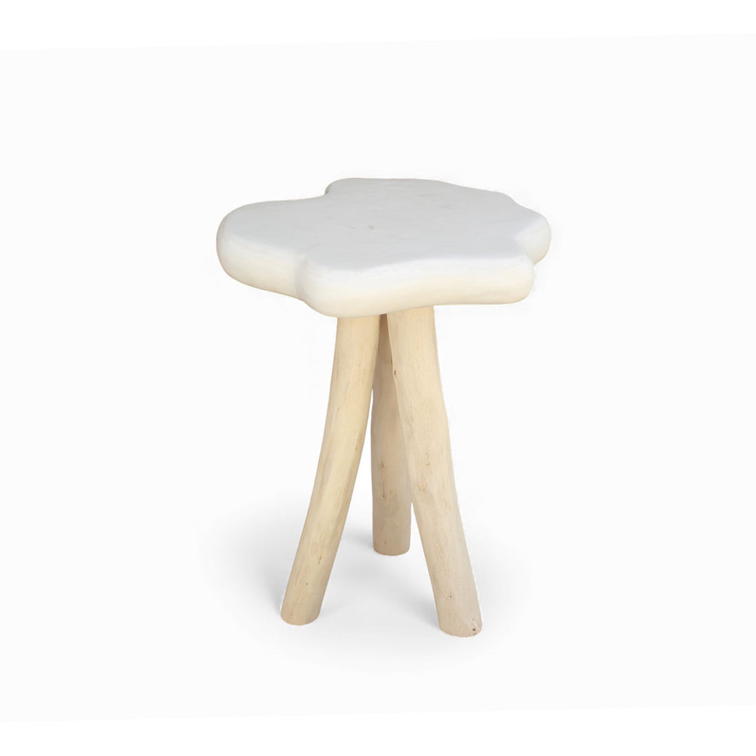 Petra Lime Plaster Side Table 40x40x45 cm