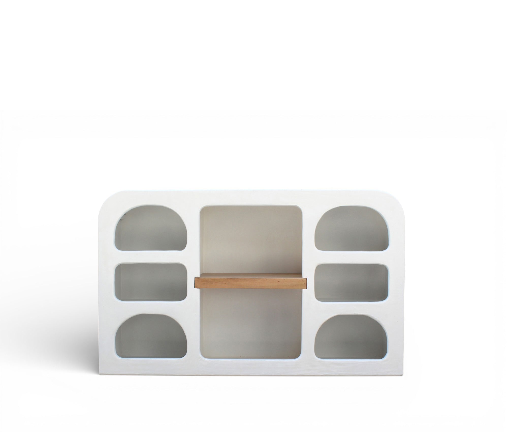 Handcrafted Lime Plaster Storage Sideboard – 150x40x90 cm
