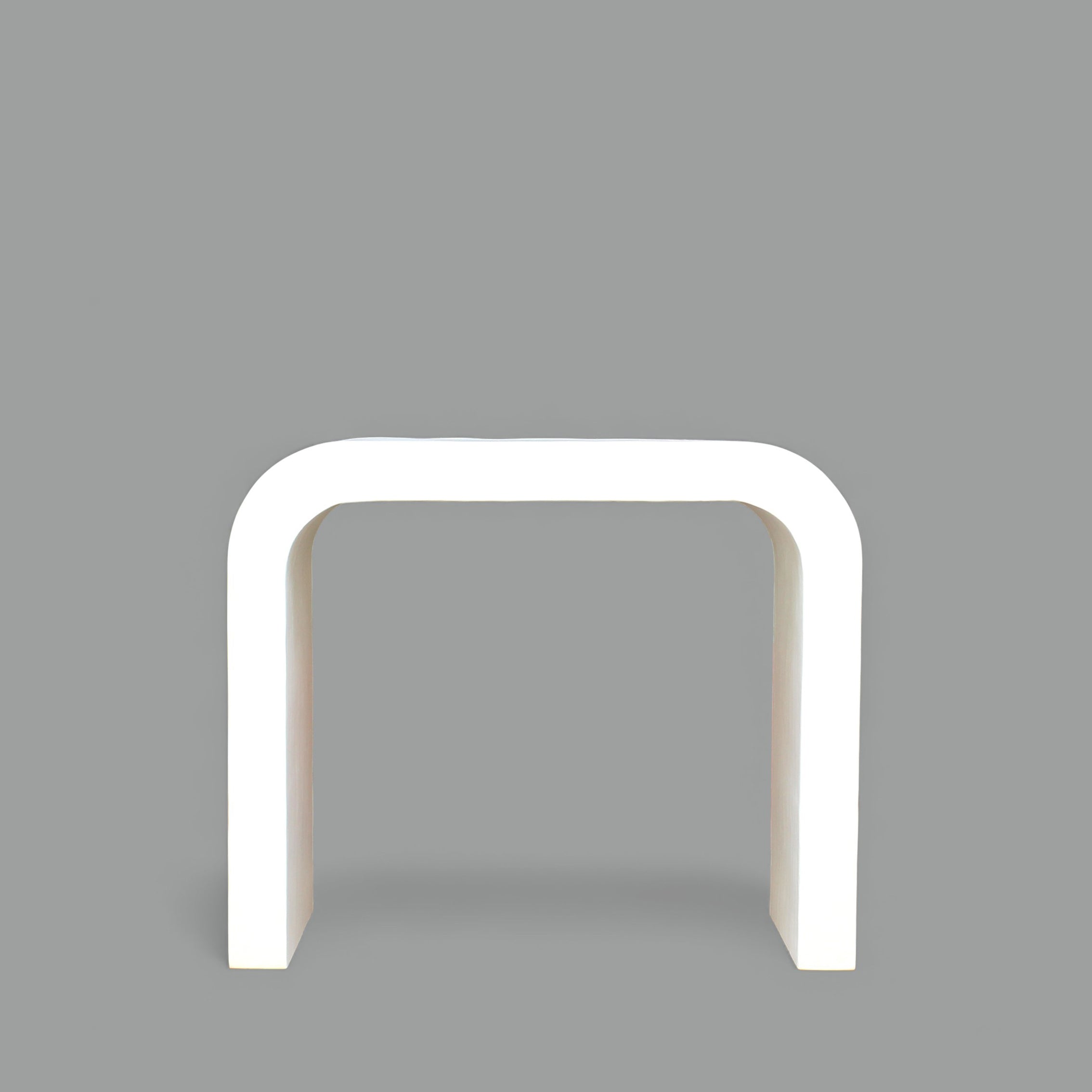 Arcata Console Table || Lime Plaster U-Shaped Side Table – 90×40×77 cm