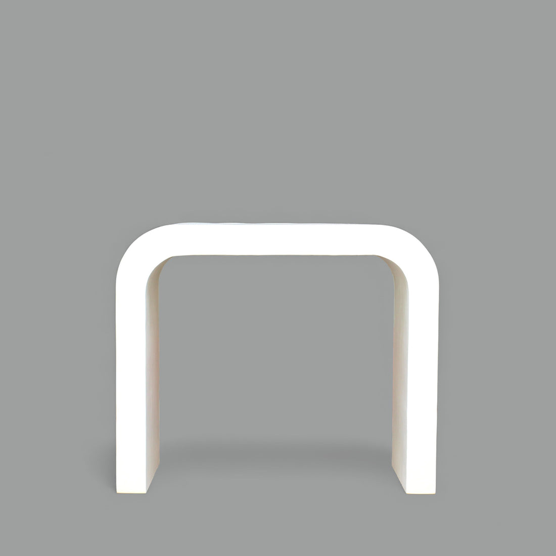 Arcata Console Table || Lime Plaster U-Shaped Side Table – 90×40×77 cm