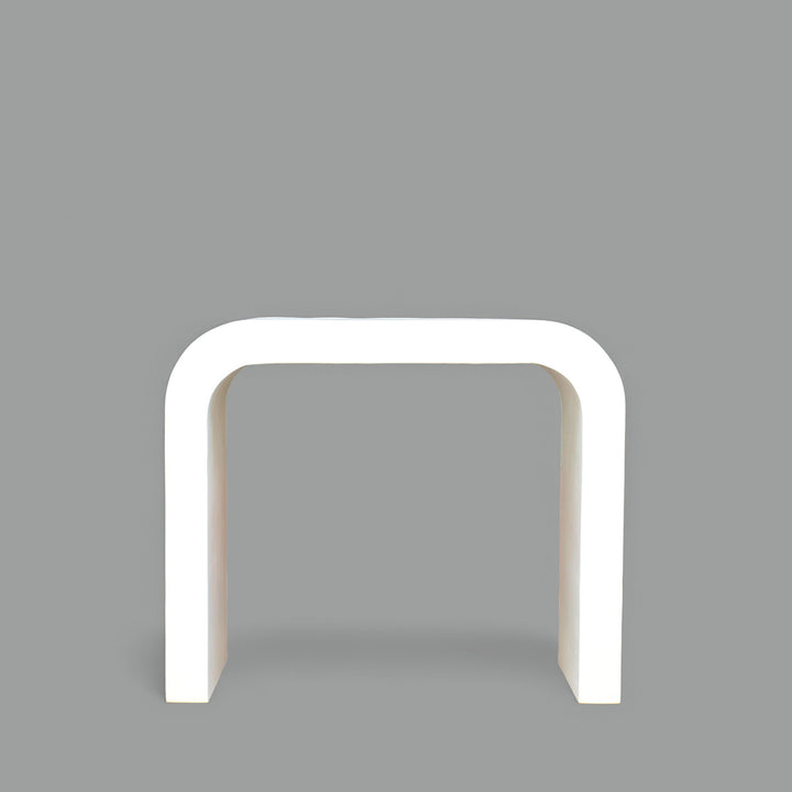 Arcata Console Table || Lime Plaster U-Shaped Side Table – 90×40×77 cm