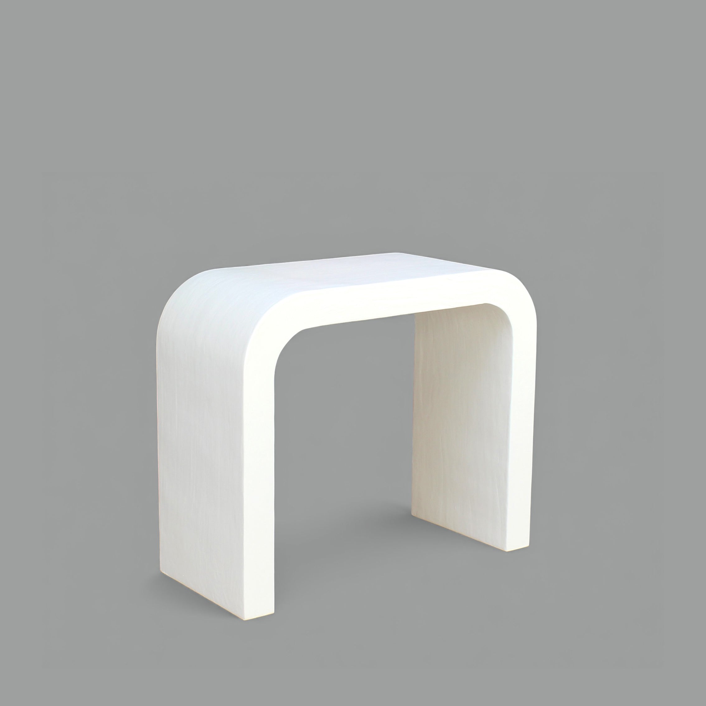 Arcata Console Table || Lime Plaster U-Shaped Side Table – 90×40×77 cm