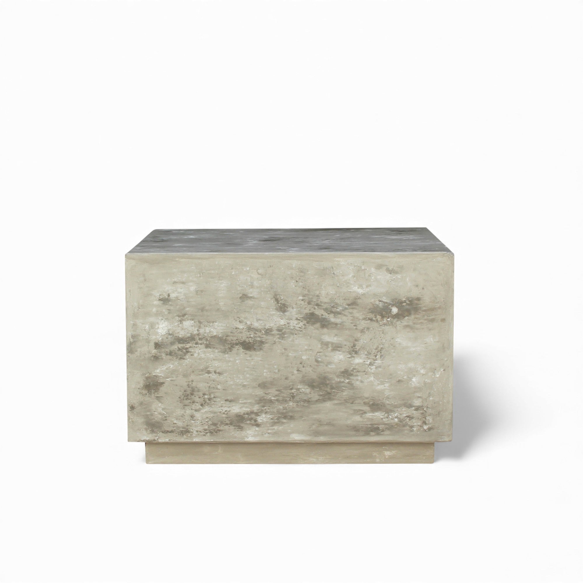 QUADRA COFFEE TABLE 60×60×40 CM – LIME PLASTER FINISH