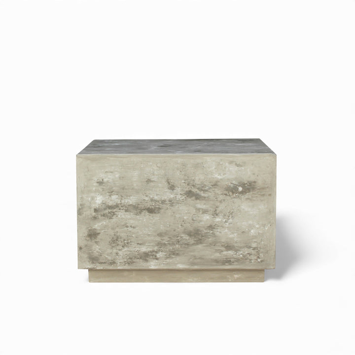 QUADRA COFFEE TABLE 60×60×40 CM – LIME PLASTER FINISH