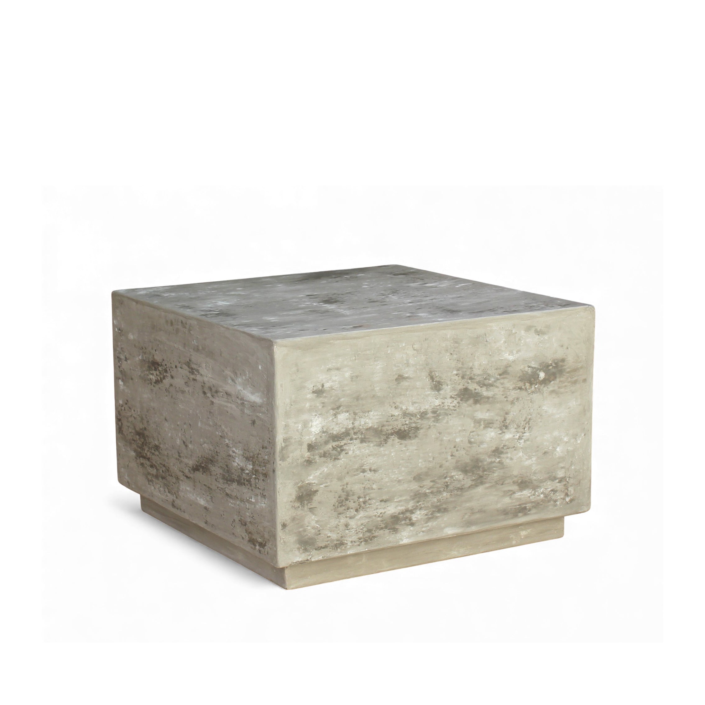 QUADRA COFFEE TABLE 60×60×40 CM – LIME PLASTER FINISH