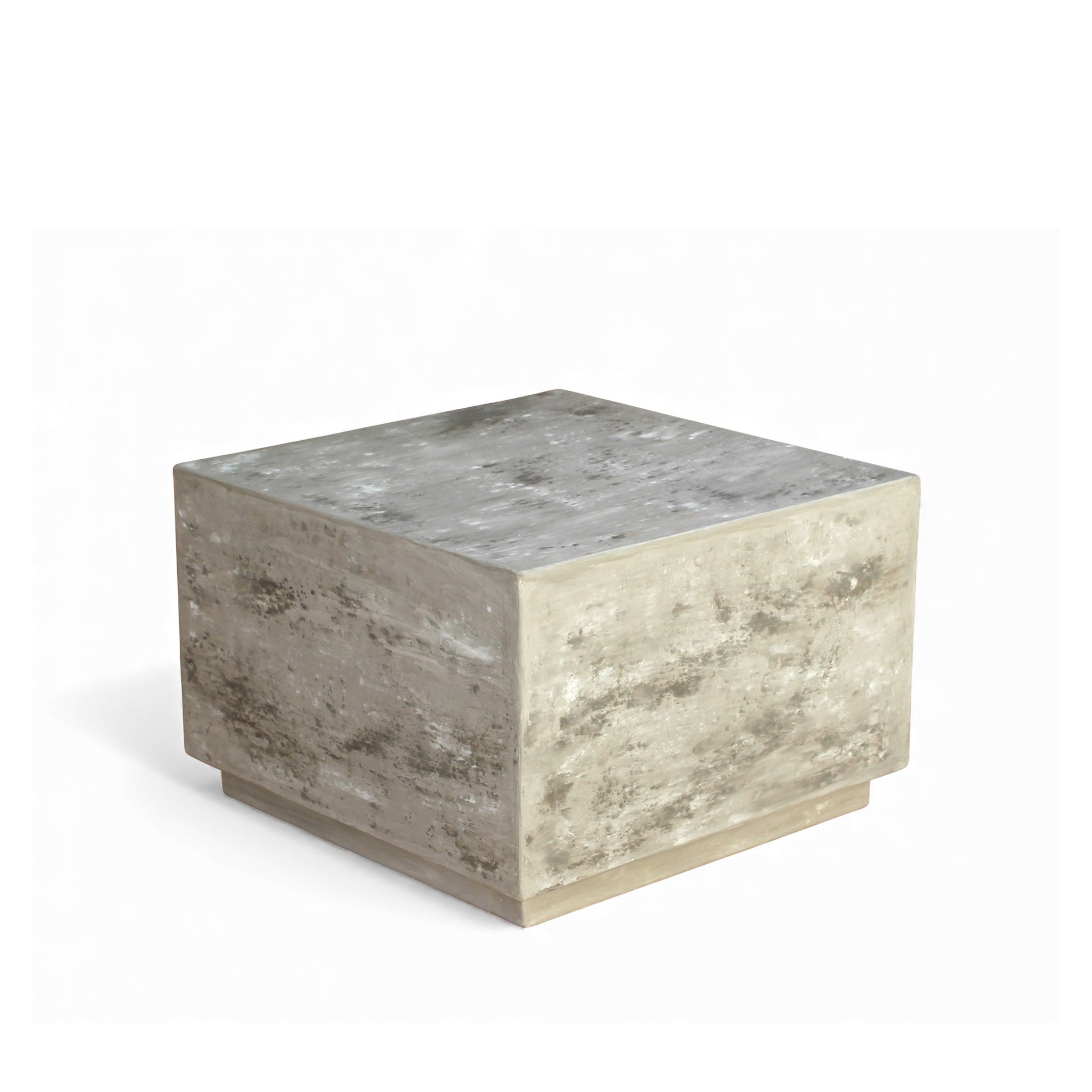 QUADRA COFFEE TABLE 60×60×40 CM – LIME PLASTER FINISH