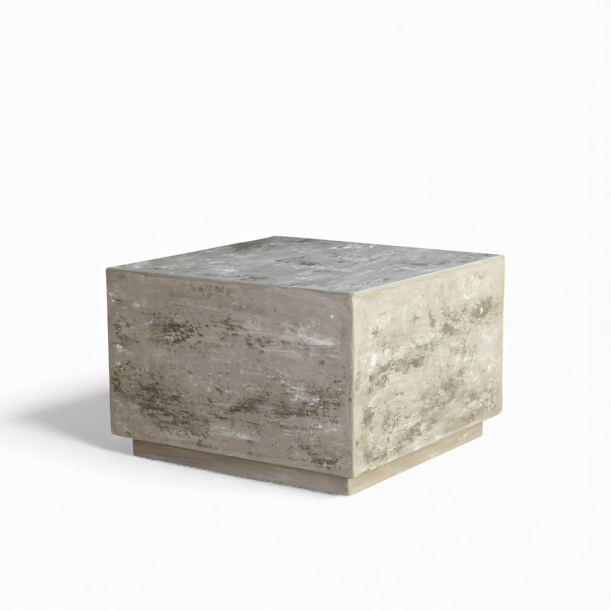 QUADRA COFFEE TABLE 60×60×40 CM – LIME PLASTER FINISH