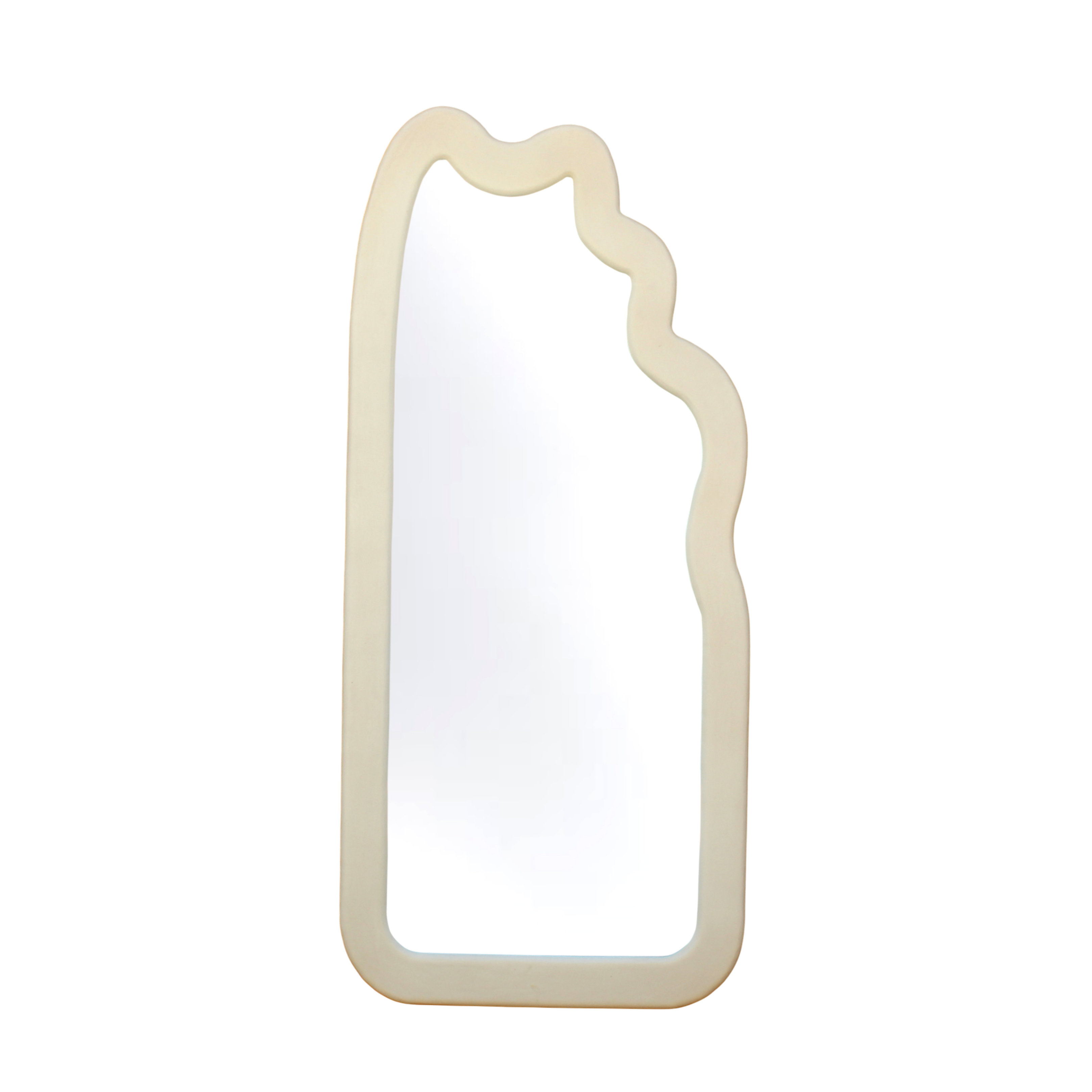Irregular Wave Frame Full-Length Mirror – 85×4×190 cm | Modern Floor Standing Mirror