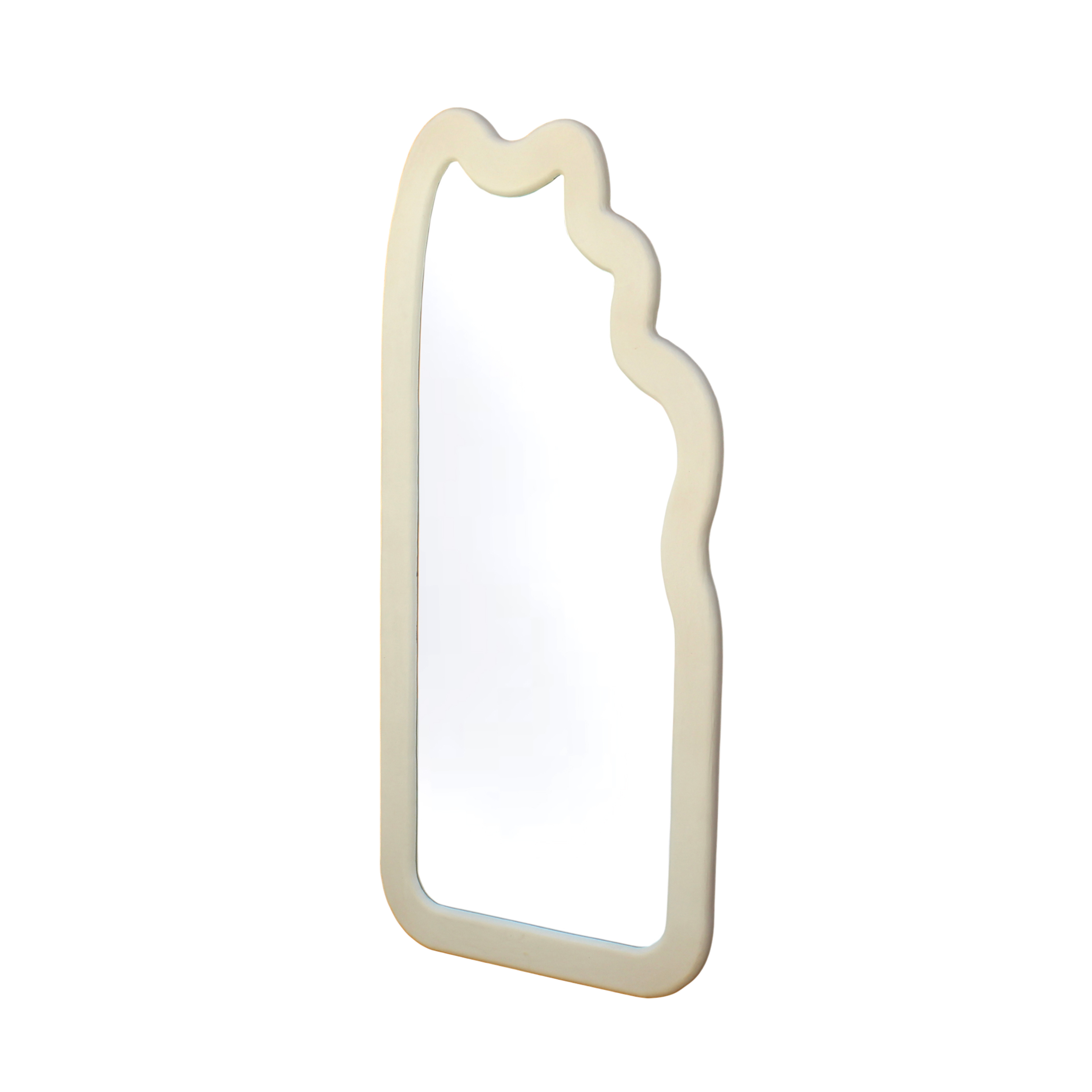 Irregular Wave Frame Full-Length Mirror – 85×4×190 cm | Modern Floor Standing Mirror