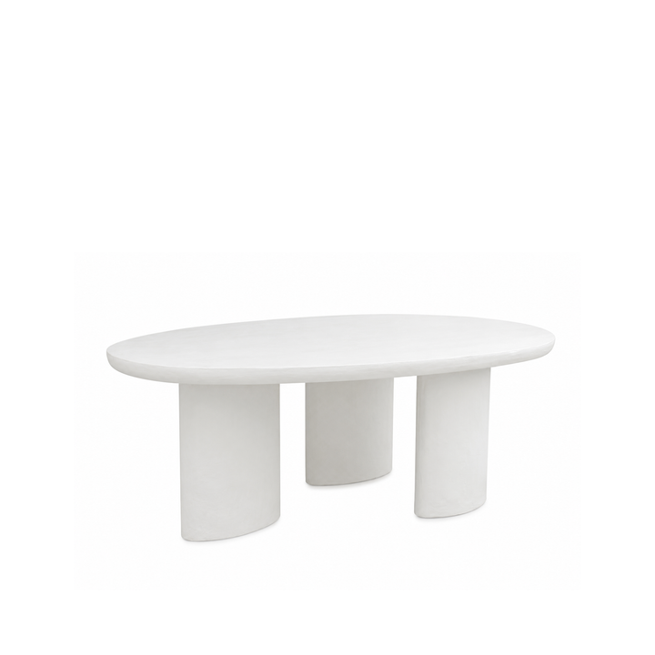 Lime Plaster Dining Table 200×120×76 cm