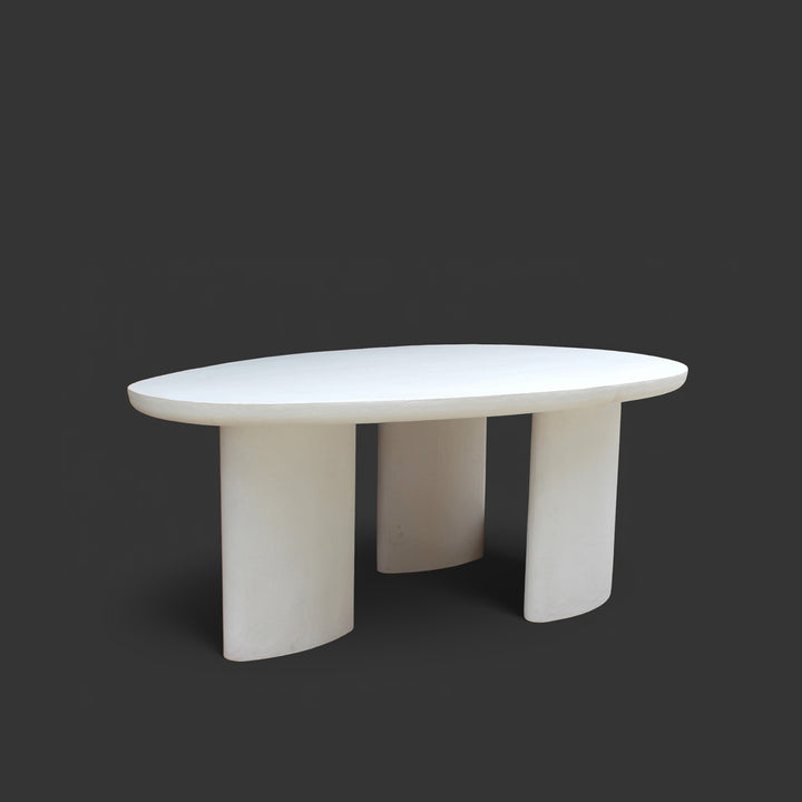 Lime Plaster Dining Table 200×120×77 cm