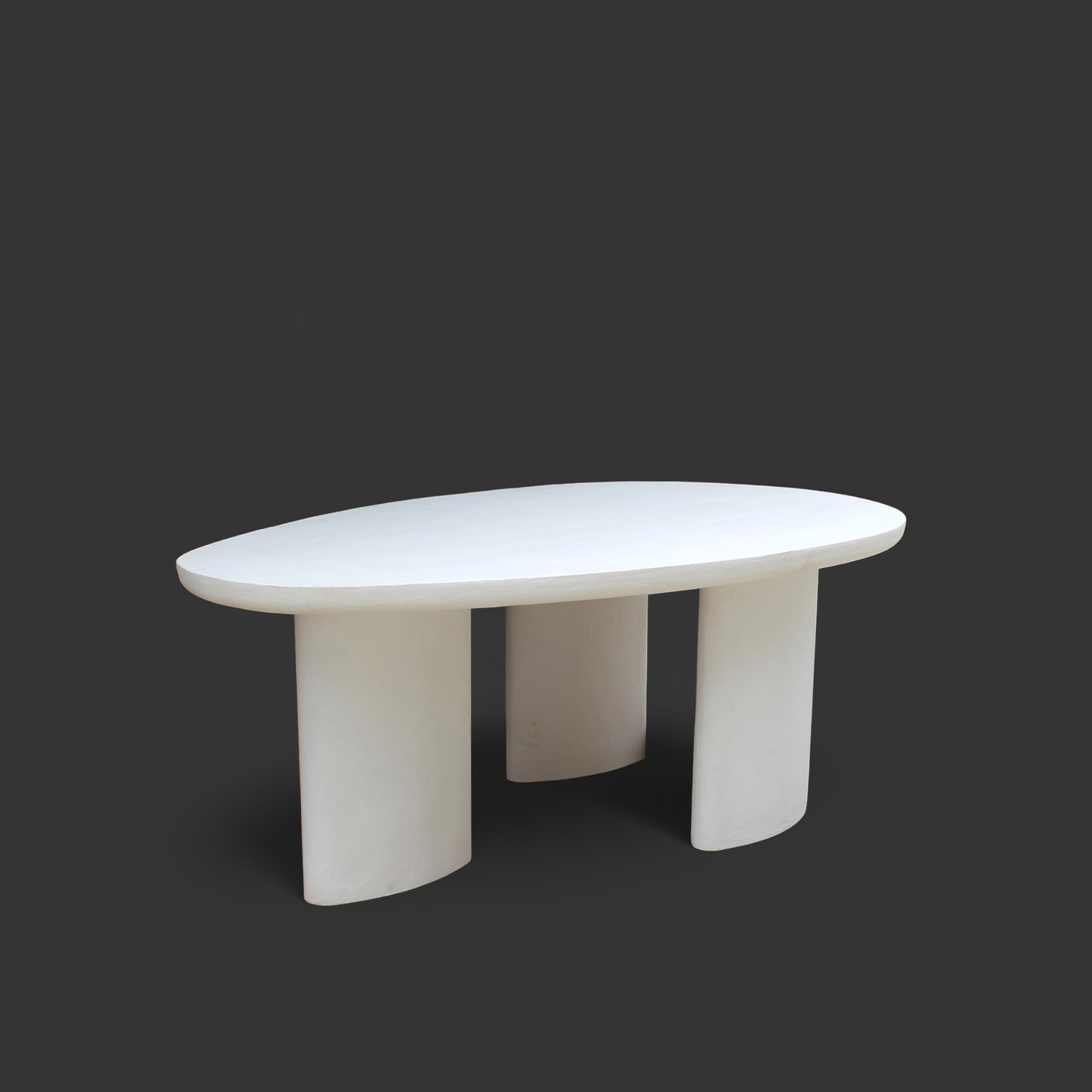 Lime Plaster Dining Table 200×120×77 cm
