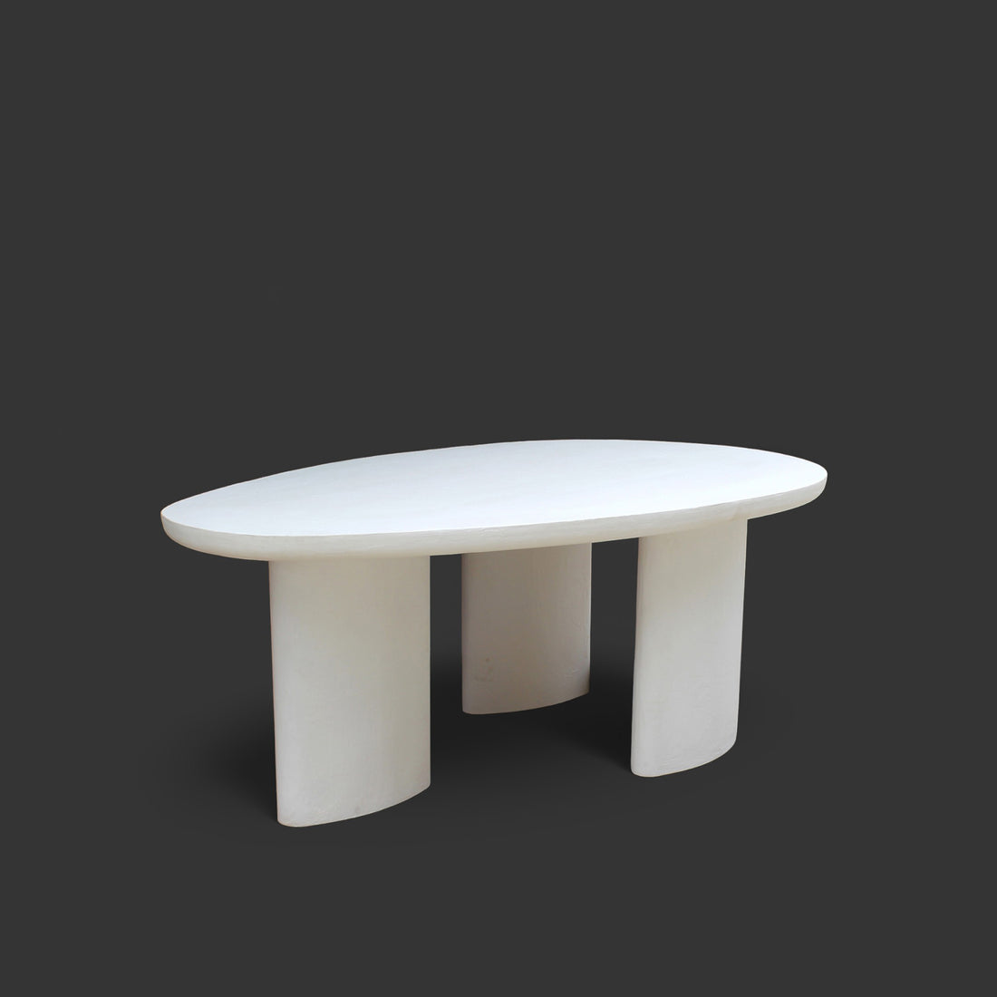 Lime Plaster Dining Table 200×120×77 cm