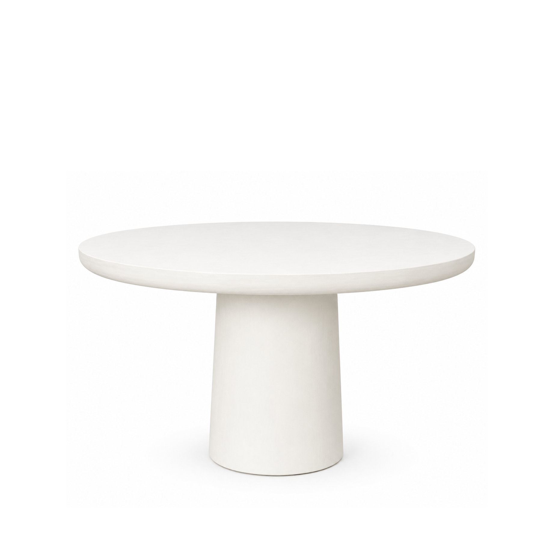 LIME PLASTER DINING TABLE 120×120×77 CM