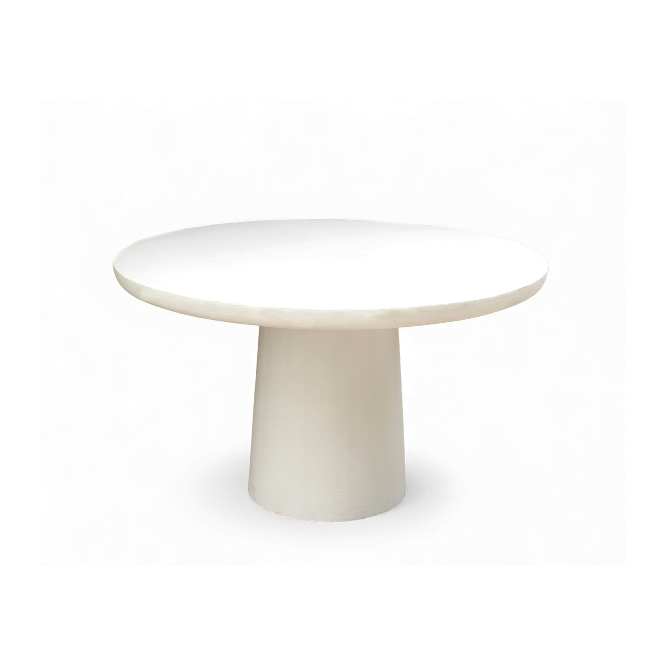 LIME PLASTER DINING TABLE 120×120×77 CM