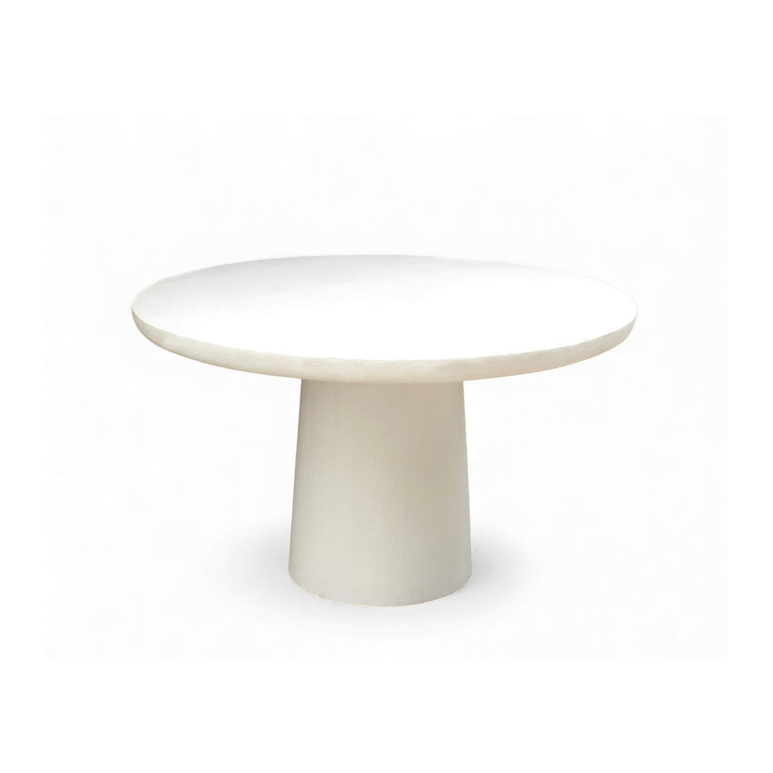 LIME PLASTER DINING TABLE 120×120×77 CM