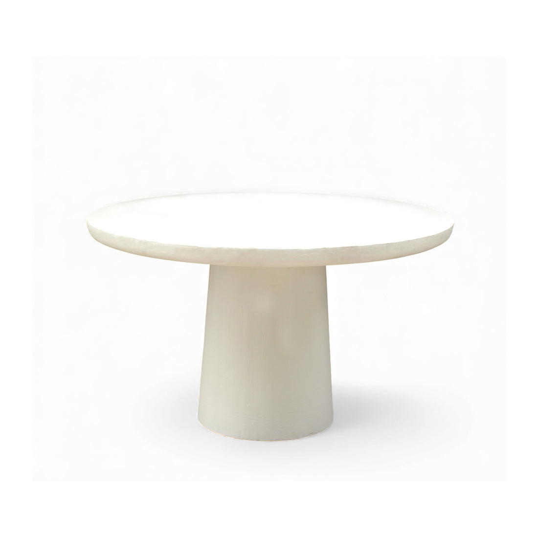 LIME PLASTER DINING TABLE 120×120×77 CM