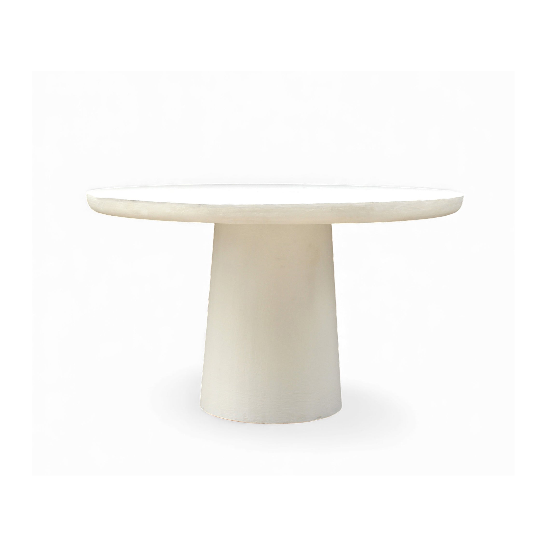 LIME PLASTER DINING TABLE 120×120×77 CM