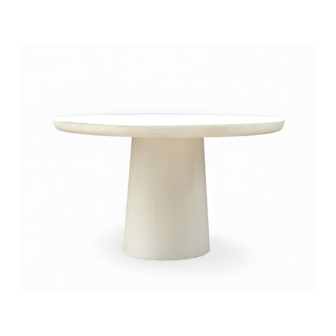 LIME PLASTER DINING TABLE 120×120×77 CM