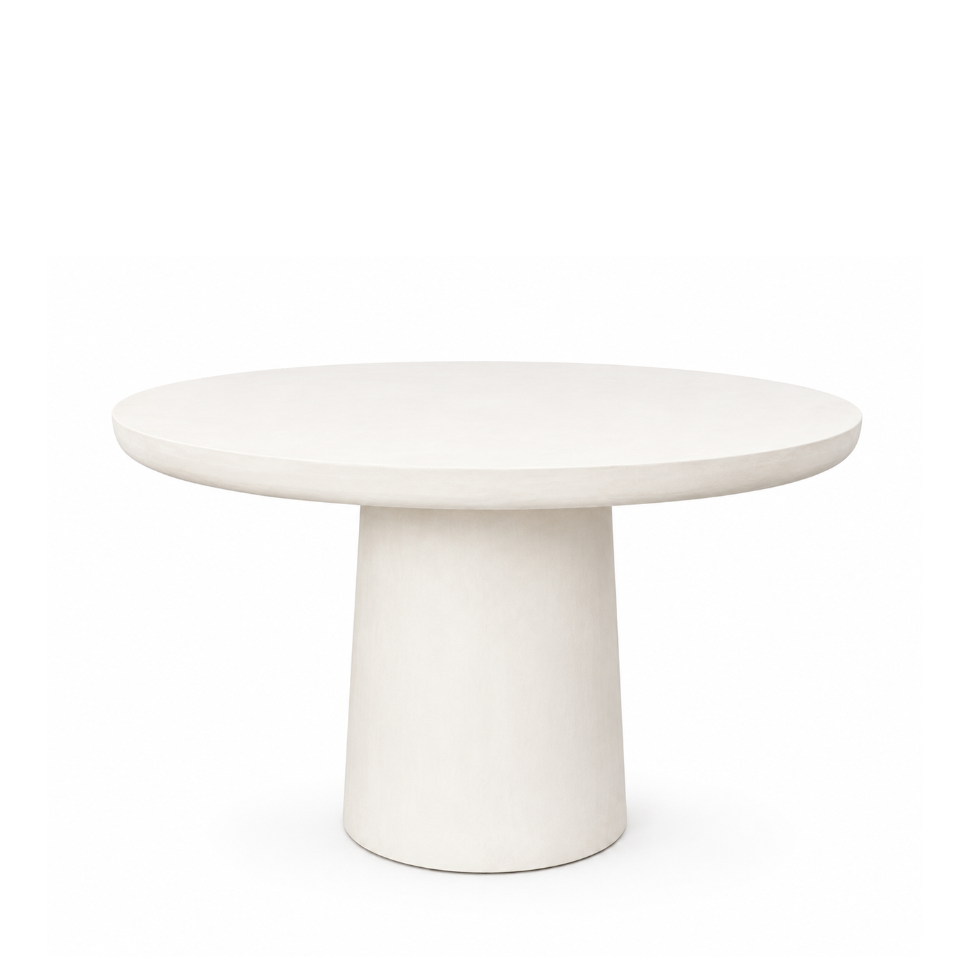 LIME PLASTER DINING TABLE 120×120×77 CM