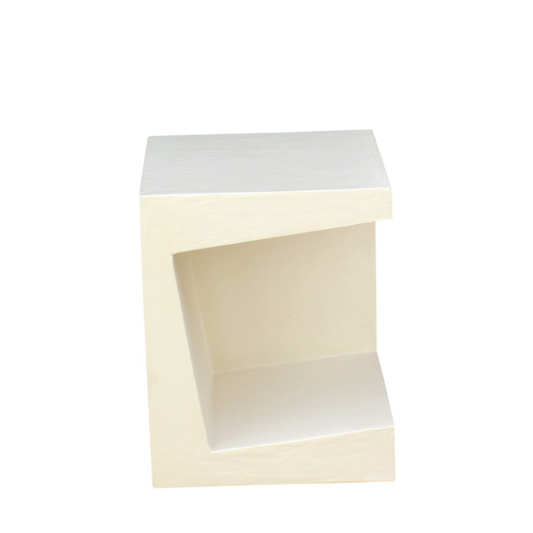 SIDE TABLE (Modern Cut-Out Design) 40X40X50 CM