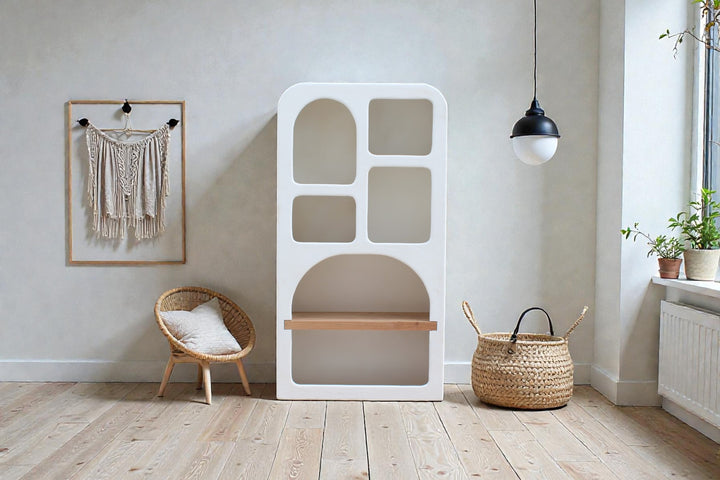 WALL SHELF UNIT 90×35×170 cm