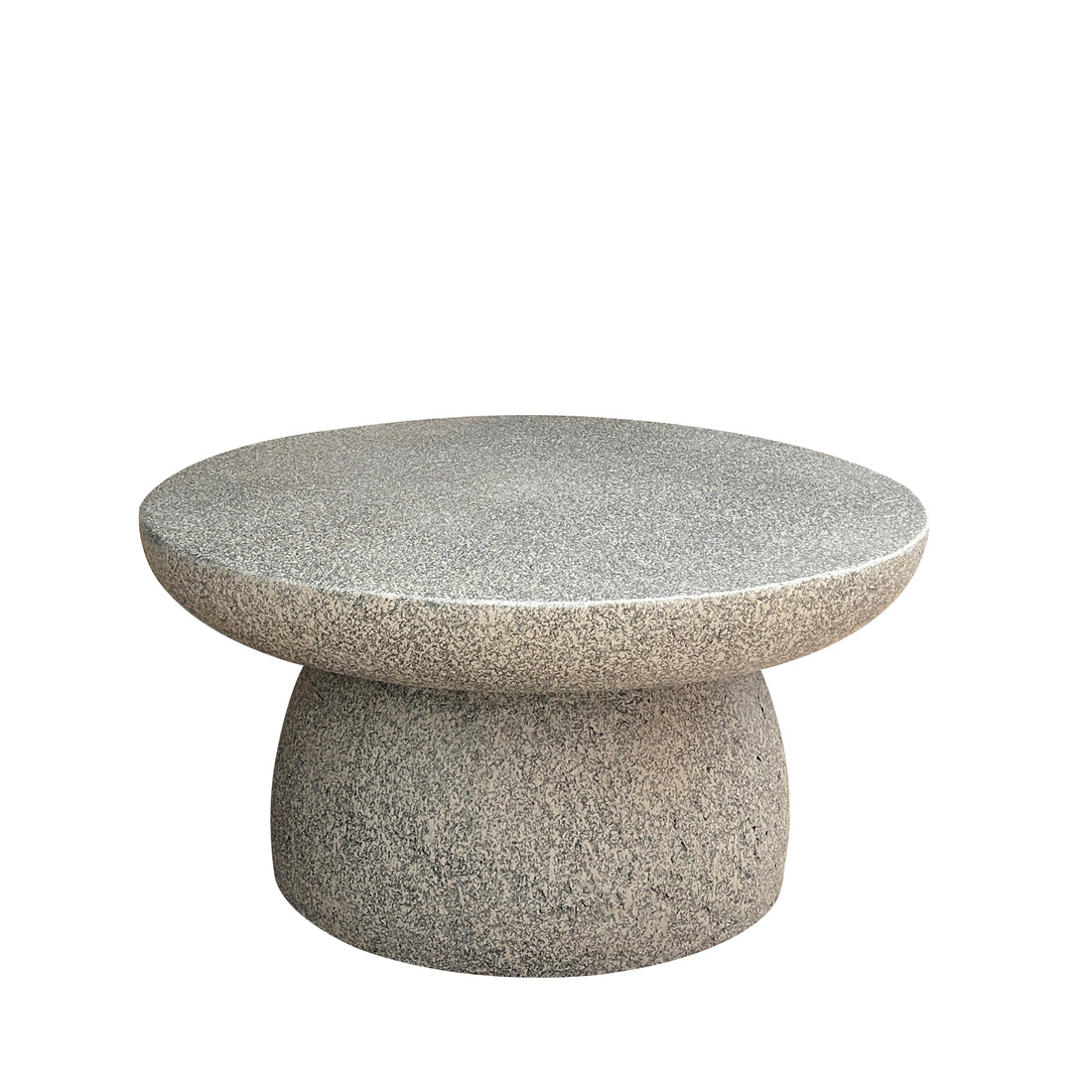 Lime Plaster Stone Finish Round Coffee Table 80x80x40 cm