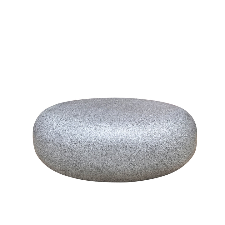 Modern Pebble Stone Coffee Table – 77x77x25 cm