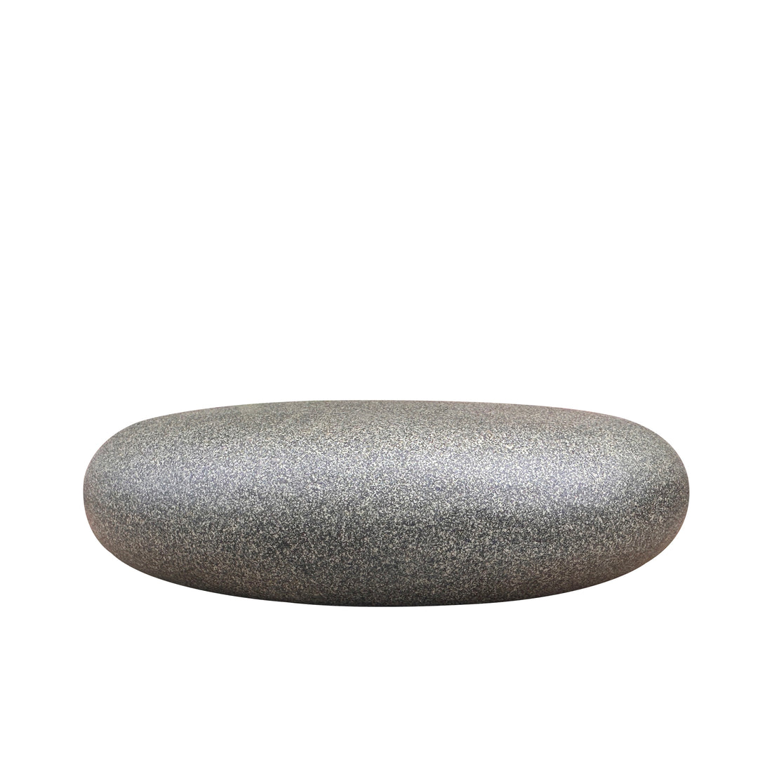 Pebble-Shaped Grey Coffee Table – 100x100x25 cm