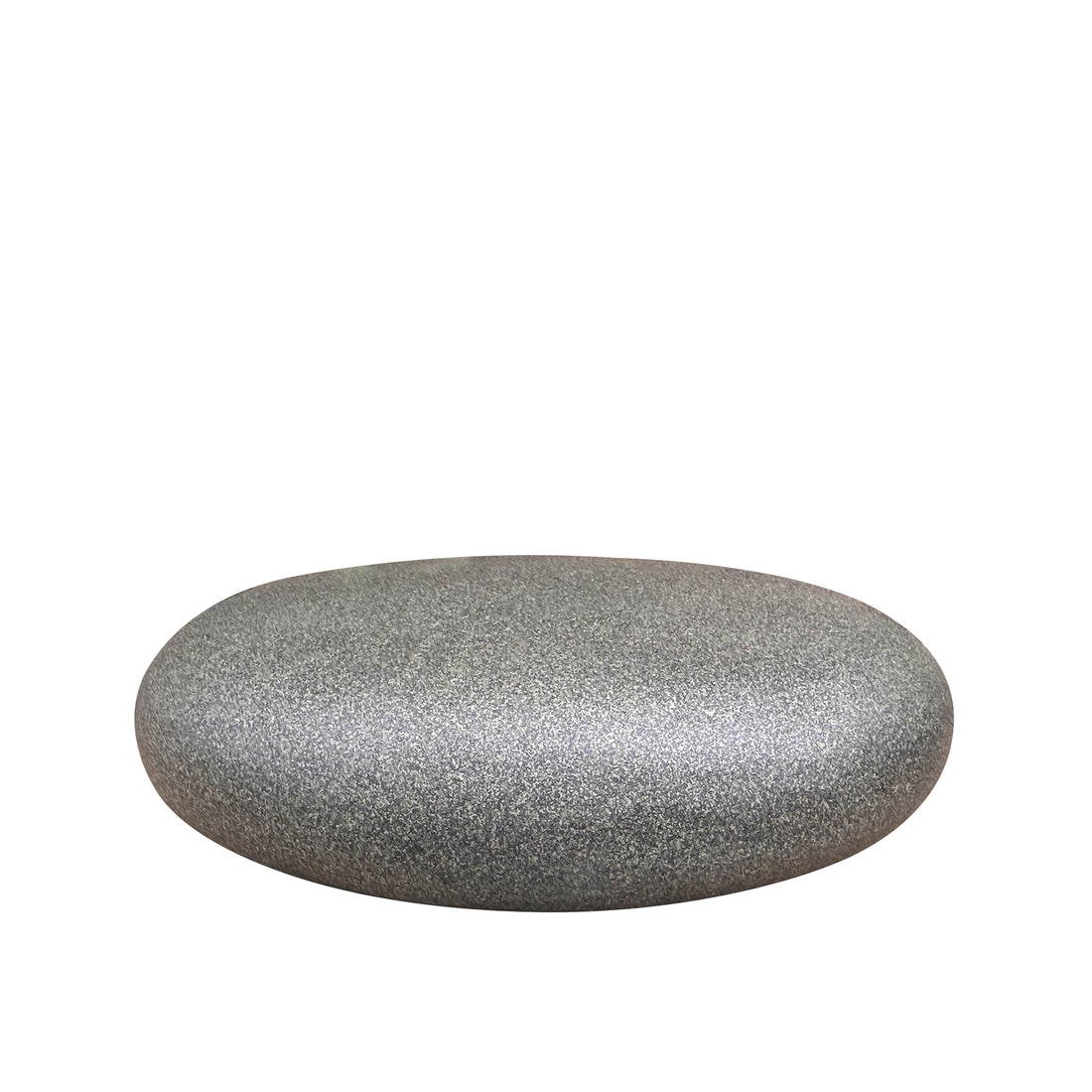 Pebble-Shaped Grey Coffee Table – 100x100x25 cm