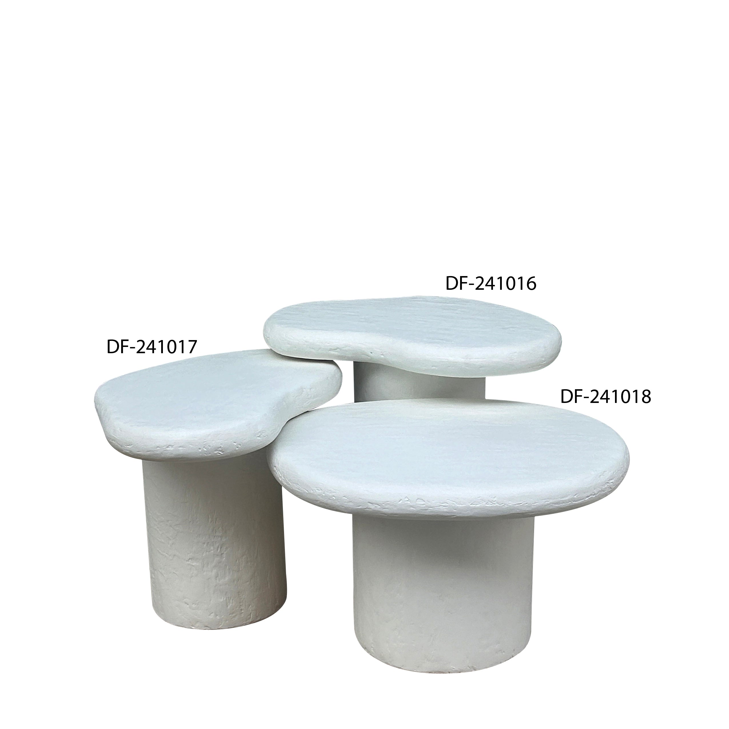 COFFEE TABLE WITH SIDE TABLE – SET OF THREE (58×42×48 CM, 58×40×42 CM, 60×50×36 CM)