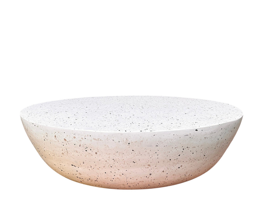 Terra Collection Iron Lime Plaster Coffee Table – 80x80x24 cm