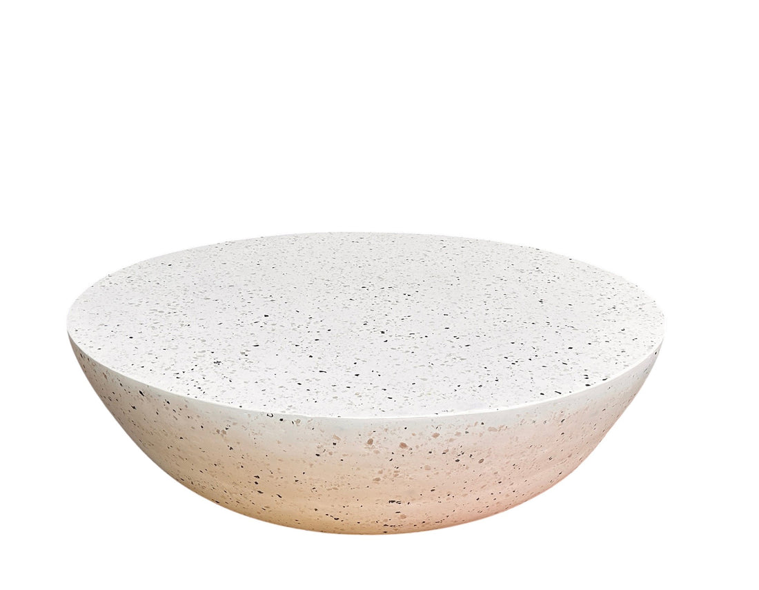 Terra Collection Iron Lime Plaster Coffee Table – 80x80x24 cm