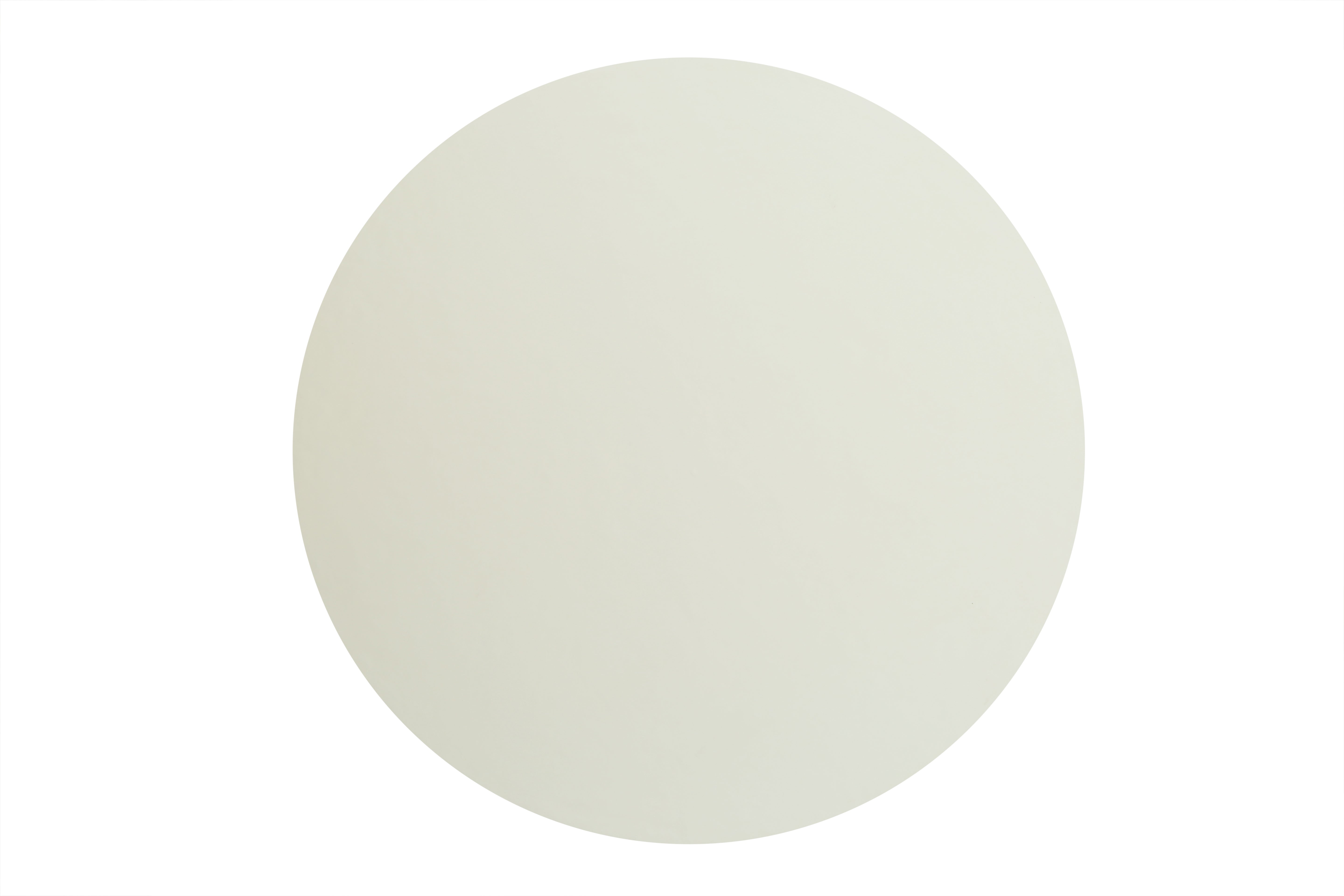 Modern Round Lime Plaster Dining Table – Sculptural Pedestal Base – 130 × 130 × 76 cm – Milky White